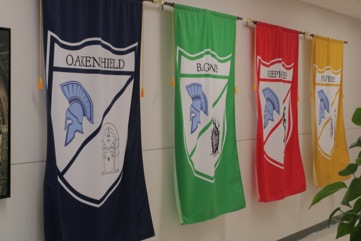 Great Hearts Western Hills house system flags