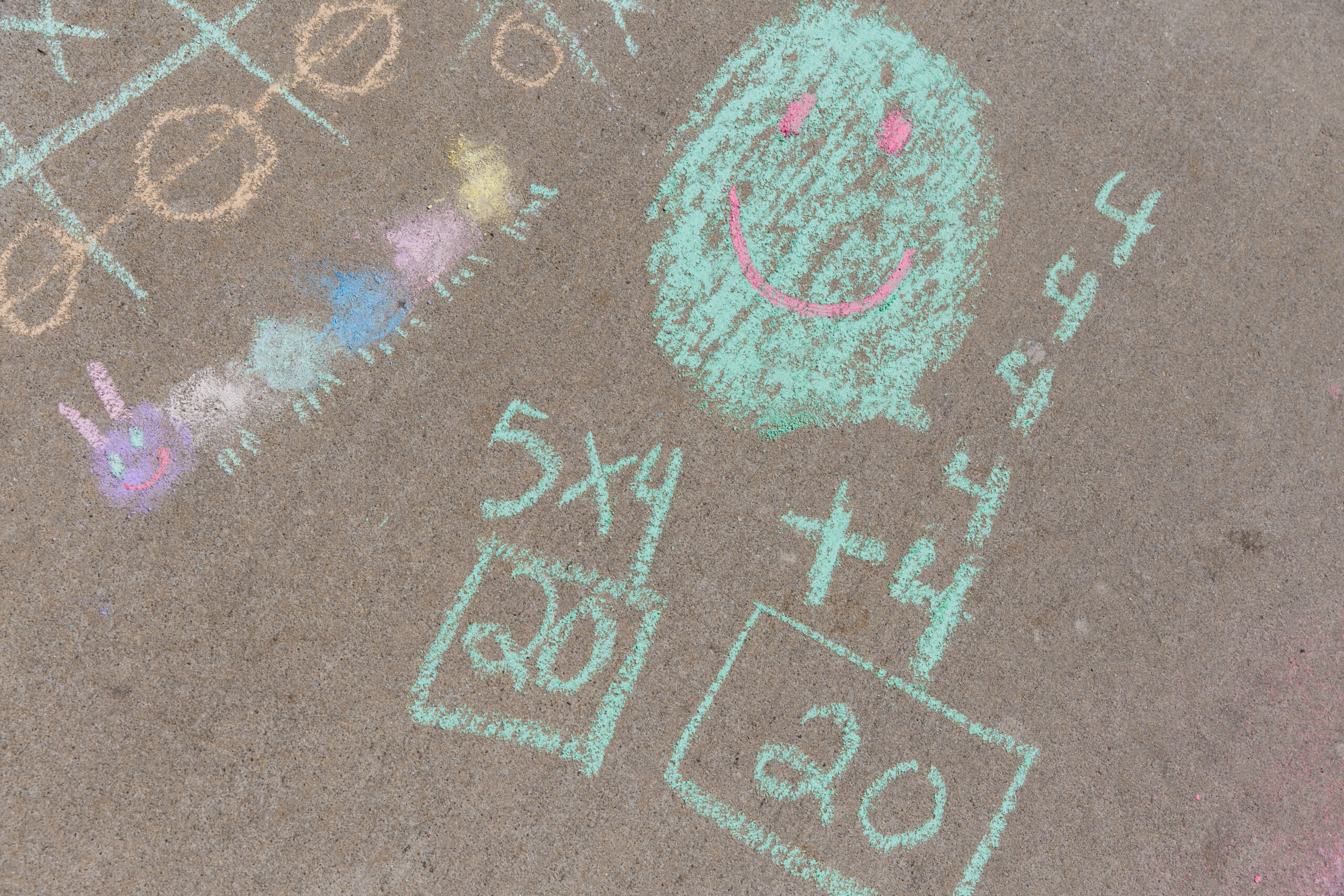outdoor chalk math