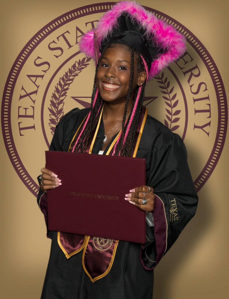 Maya Hasberry Texas State University graduation