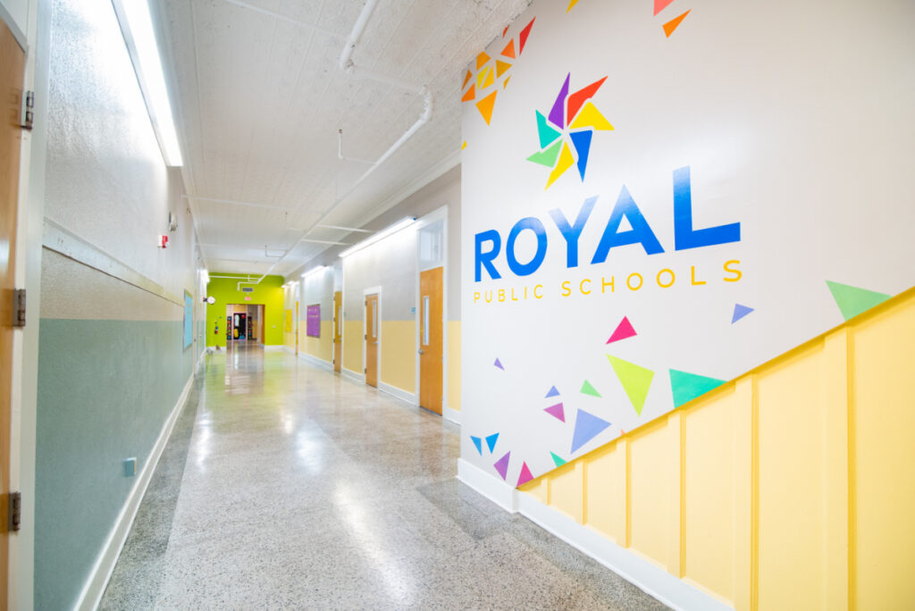 Royal Public Schools hallway