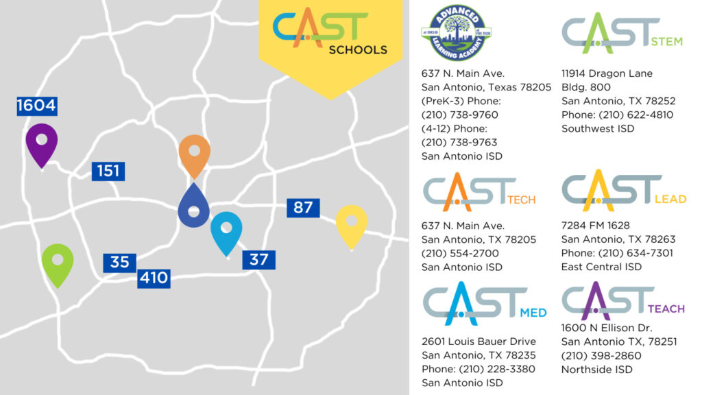 CAST Schools Map
