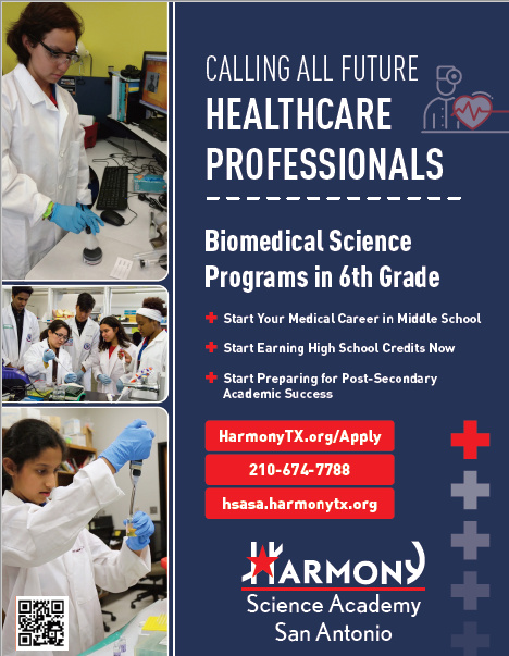 Harmony Public Schools infographic biomedical science