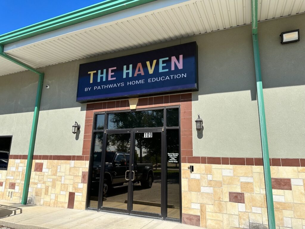 The Haven co-learning center Pathways Home Education entrance