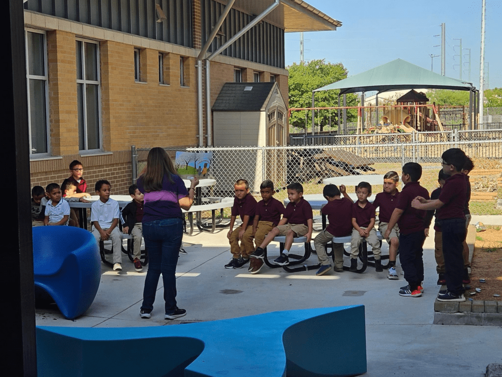 Roy Cisneros Leadership School for Boys Edgewood ISD International Baccalaureate outdoor learning