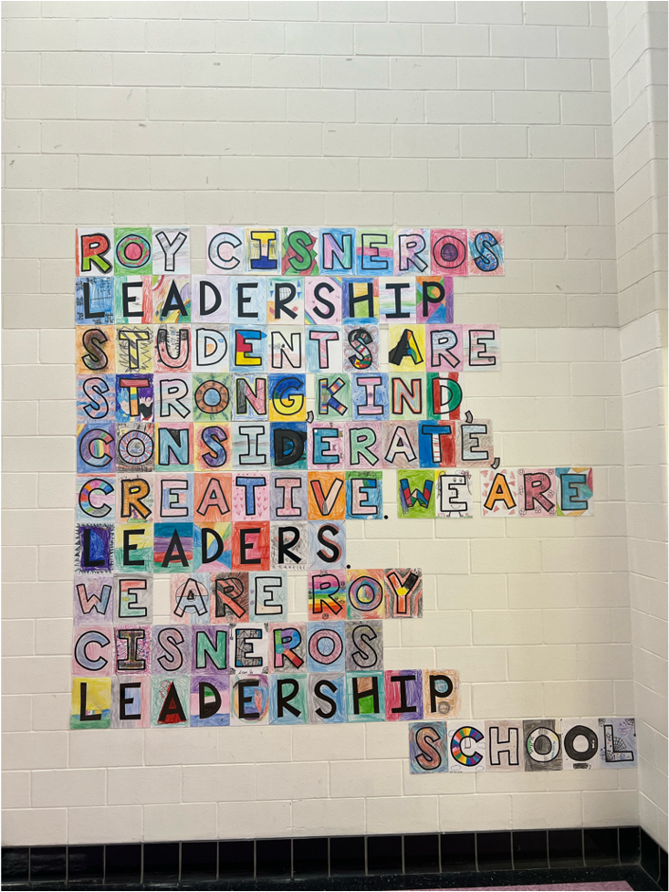 Roy Cisneros Leadership School for Boys Edgewood ISD International Baccalaureate mural