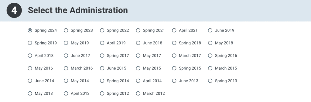 Texas Assessment Research Portal select administration