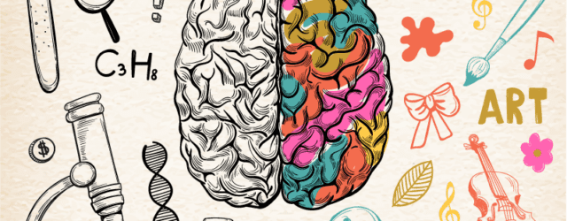 infographic of left and right brain