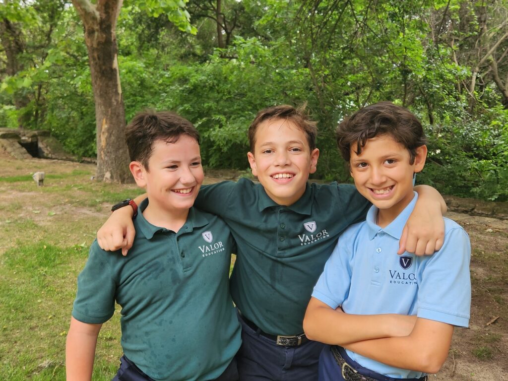 Valor San Antonio students outside play