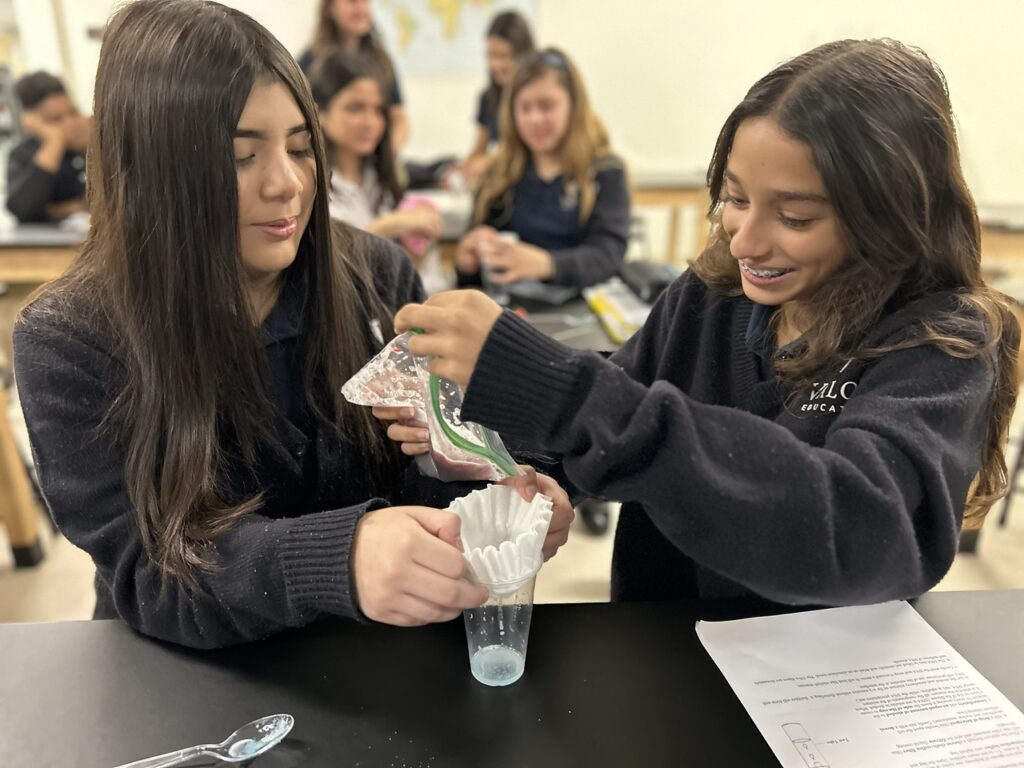 Valor San Antonio students science lab